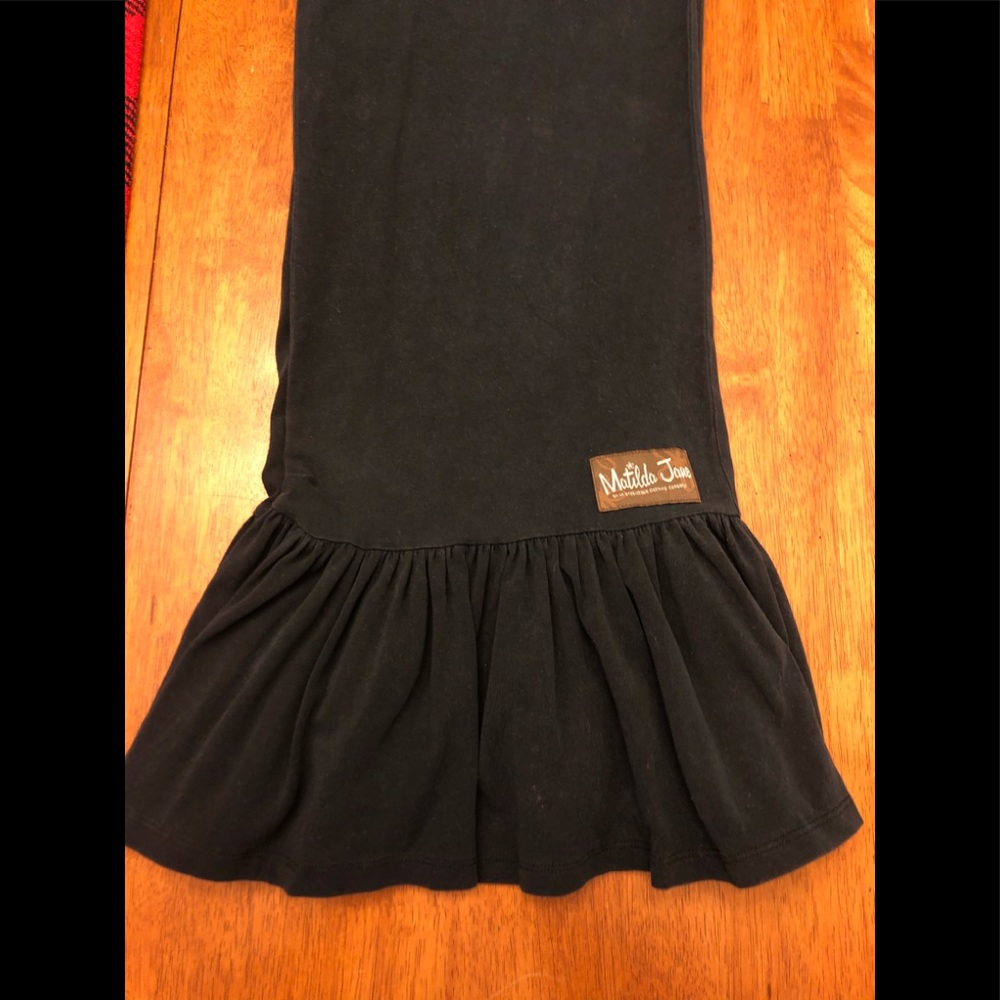 MATILDA JANE ladies ruffle pants size Small Navy